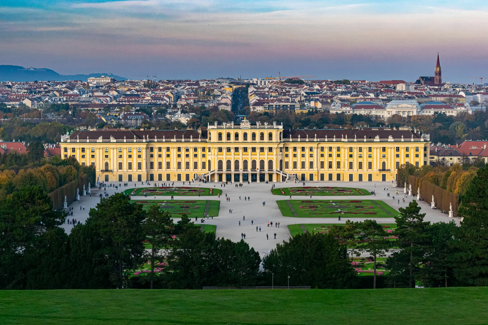 Schönbrunn Palace overlooking Vienna