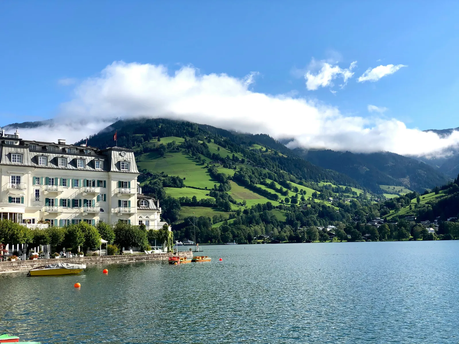 Grand hotel by an alpine lake in Zell am See